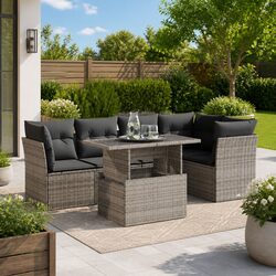 Durable 6-Piece Garden Sofa Set for Outdoor Use