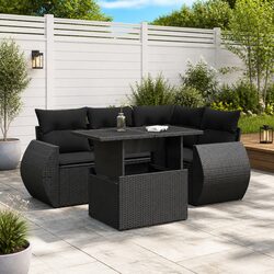 Durable 5 Piece Garden Sofa Set with Cushions