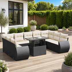 High-Quality 10 Piece Garden Sofa Set for Outdoors