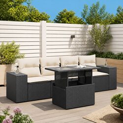 High-Quality Modular 5-Piece Garden Sofa Set