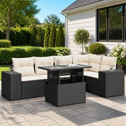 Premium 6-Piece Garden Sofa Set for Outdoor Relaxation