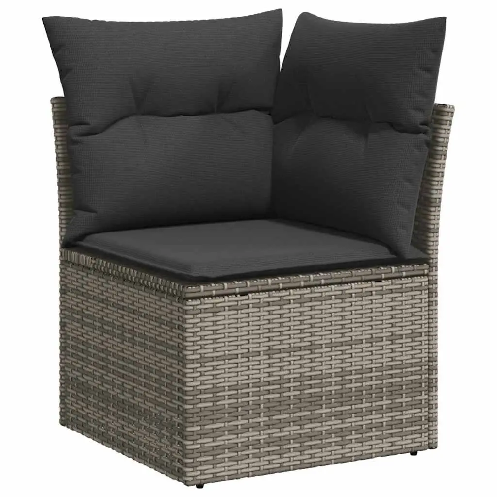 Grey Modular 6-Piece Garden Sofa Set