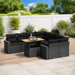 Durable 9-Piece Garden Sofa Set for Outdoor Spaces