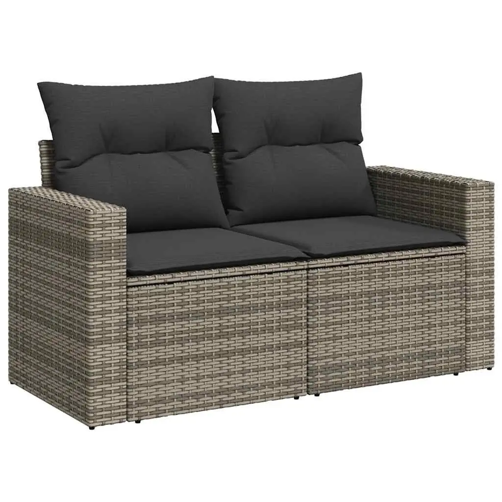 6-Piece Modular Garden Sofa Set in Grey