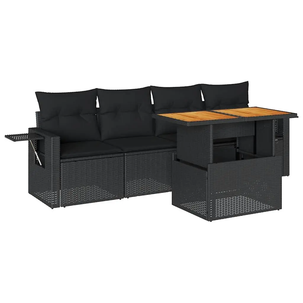 5 Piece Outdoor Garden Sofa Set with Cushions