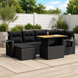 Durable 7 Piece Garden Sofa Set for Outdoor Relaxation