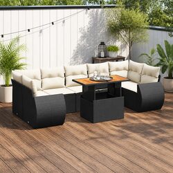 Stylish 8-Piece Garden Sofa Set with Storage Functionality