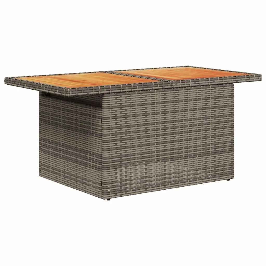 8 Piece Grey Rattan Garden Sofa Set