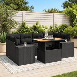 Sturdy 7 Piece Garden Sofa Set for Outdoor Relaxation