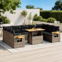Durable 10-Piece Garden Sofa Set for Outdoor Relaxation