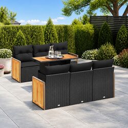 Durable 7 Piece Garden Sofa Set for Outdoor Spaces