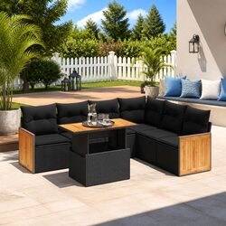 Durable 7 Piece Outdoor Patio Furniture Sofa Set