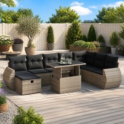 9-Piece Garden Sofa Set for Durable Outdoor Relaxation