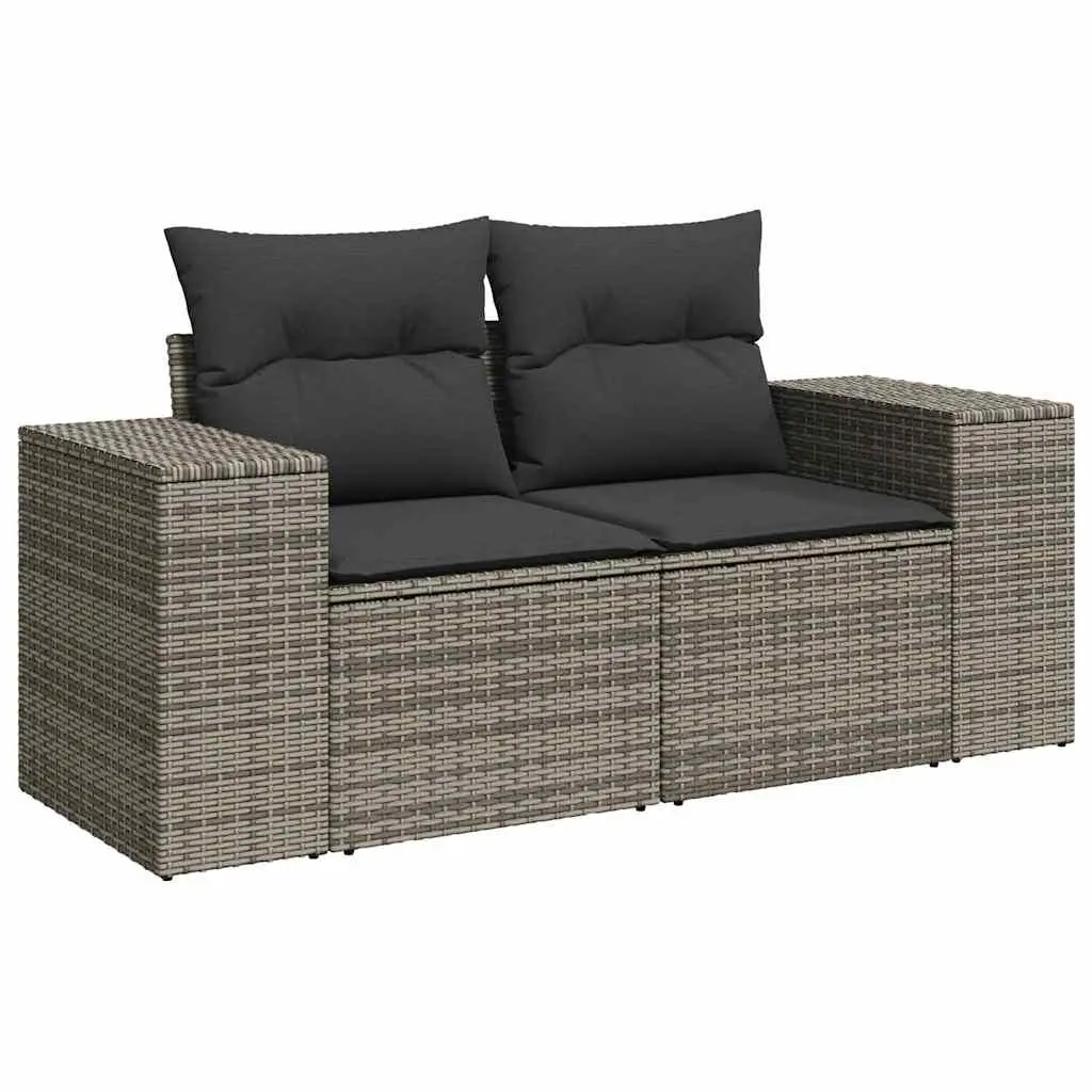 6 Piece Modular Garden Sofa Set in Grey