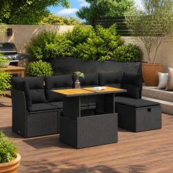 Premium 6-Piece Garden Sofa Set for Outdoor Spaces