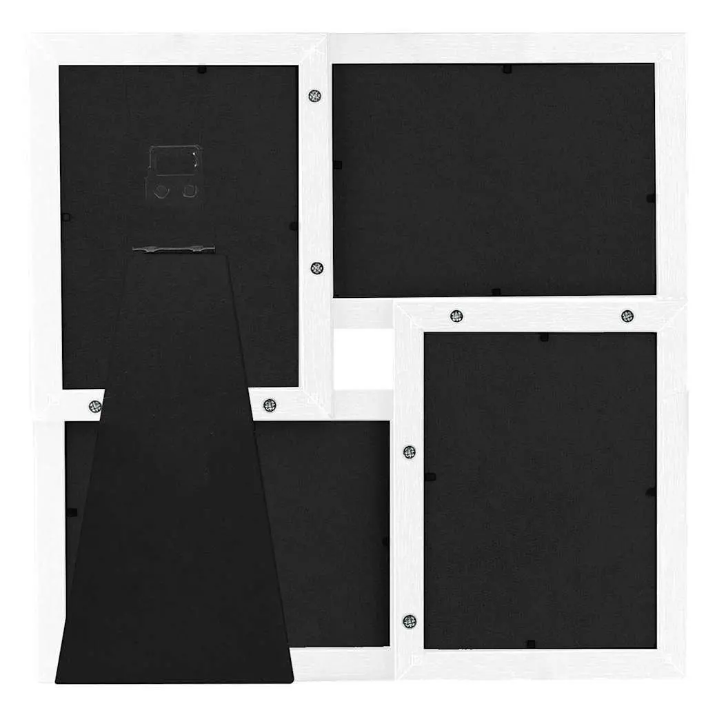 Collage Photo Frame Hard PS MDF 4 Piece 13x18cm White Modern Wall Decor