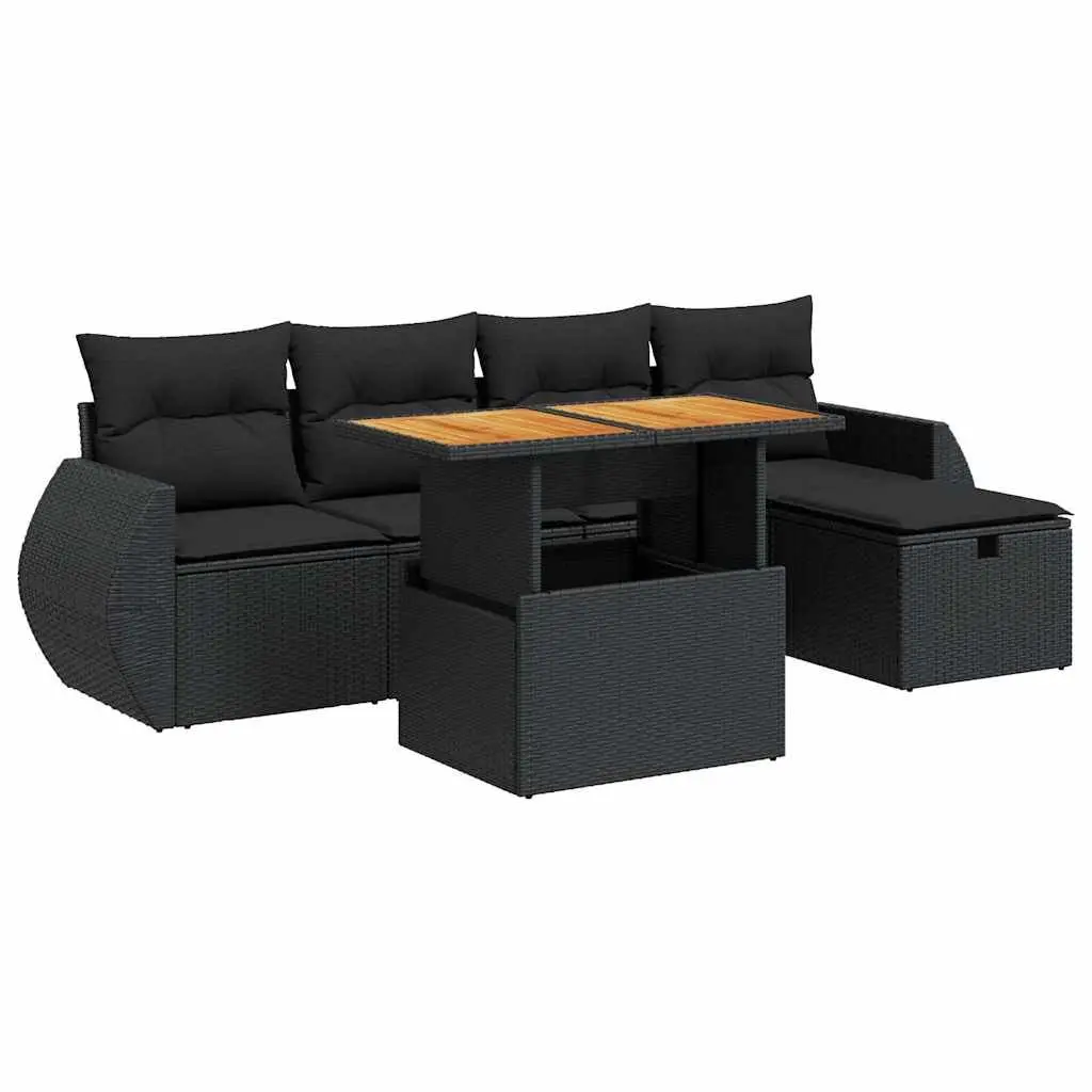Modular Garden Sofa Set with Storage and Cushions