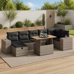 Sturdy 5-Piece Garden Sofa Set with Cushions