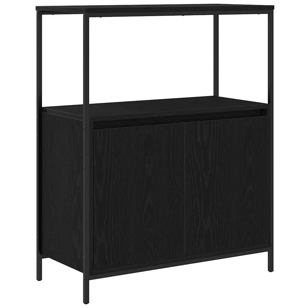 Bathroom Furniture Set Engineered Wood 5 Pieces Black