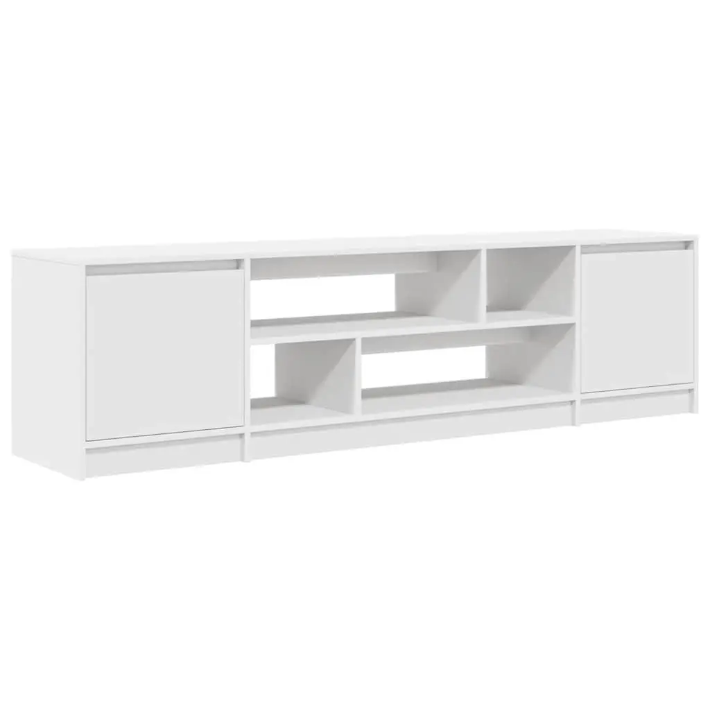 White TV Cabinet with Ample Storage Space