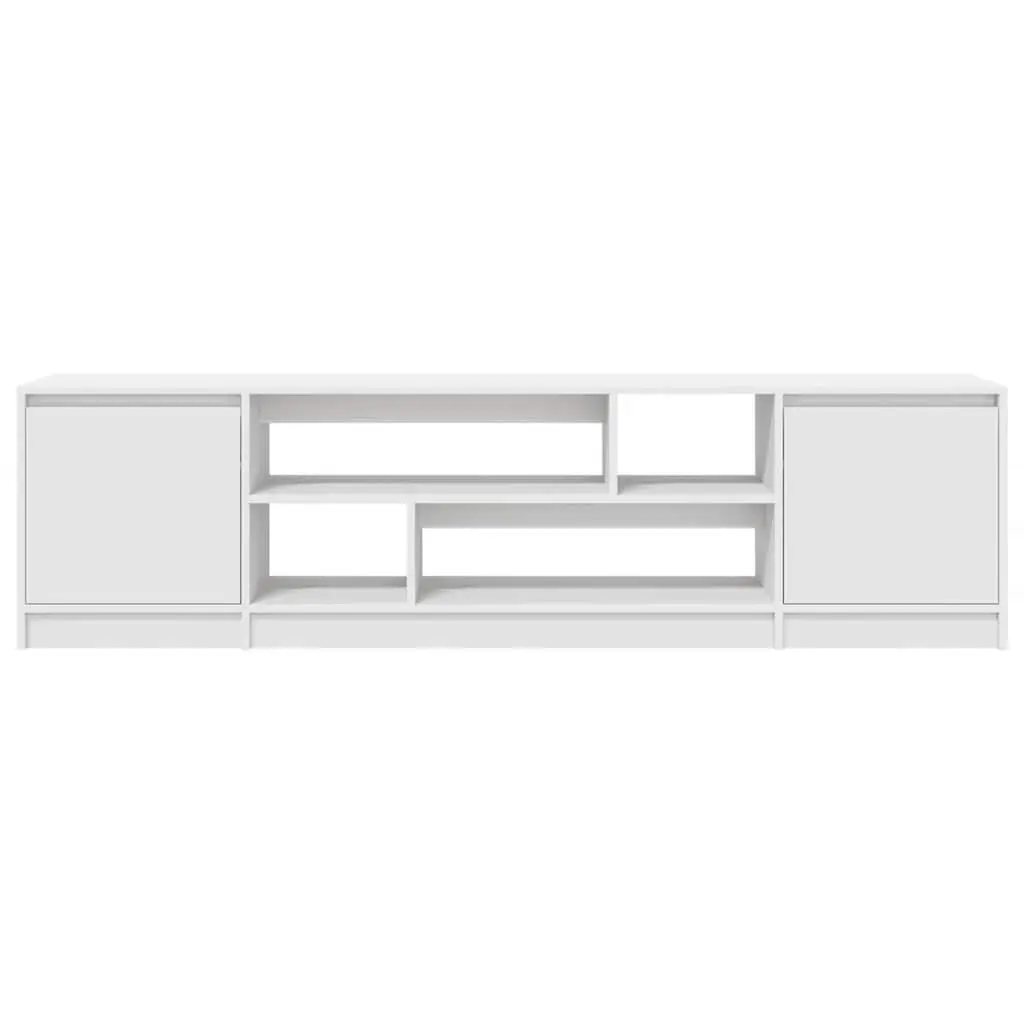 White TV Cabinet with Ample Storage Space