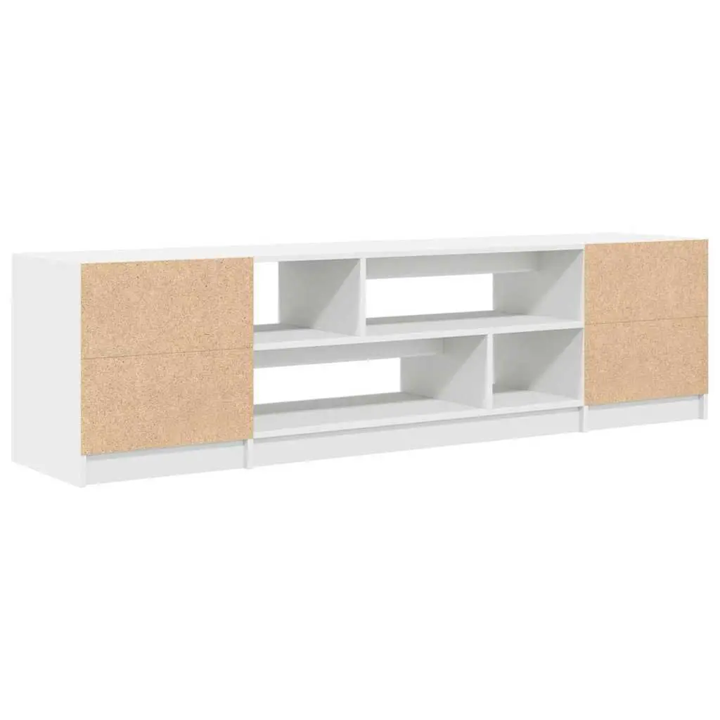 White TV Cabinet with Ample Storage Space
