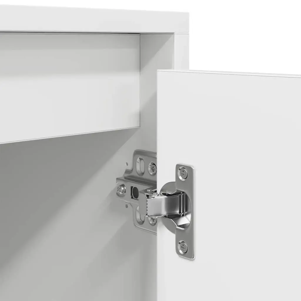 White TV Cabinet with Ample Storage Space