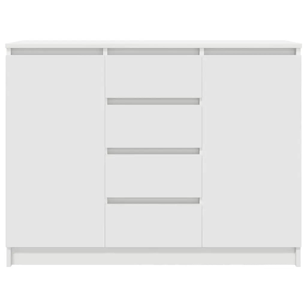 Engineered Wood White Sideboard with Ample Storage