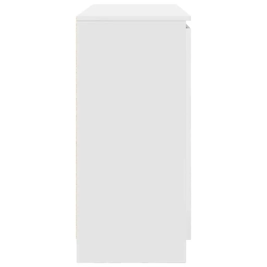 Engineered Wood White Sideboard with Ample Storage