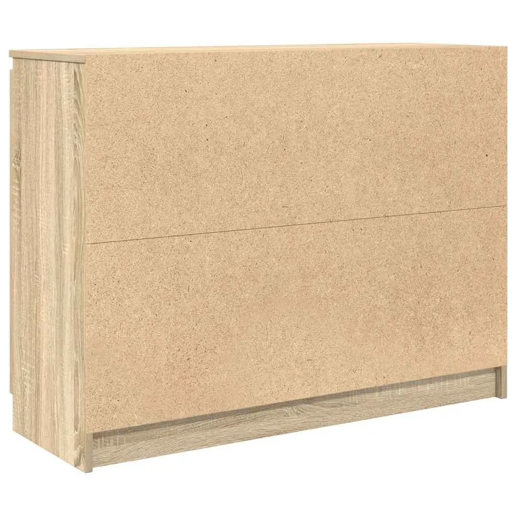 Sideboard Engineered Wood 100.5 x 35 x 76 cm Brown Sonoma Oak