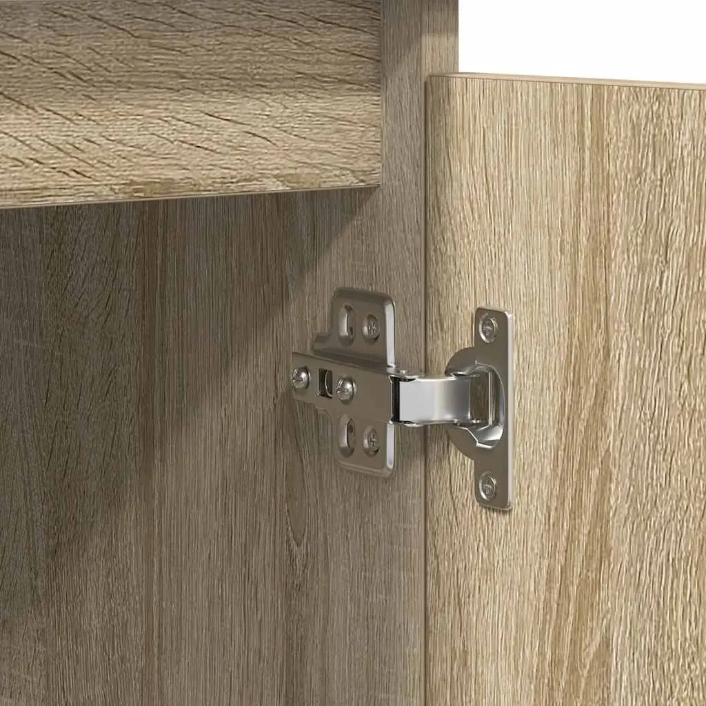 Sideboard Engineered Wood 100.5 x 35 x 76 cm Brown Sonoma Oak