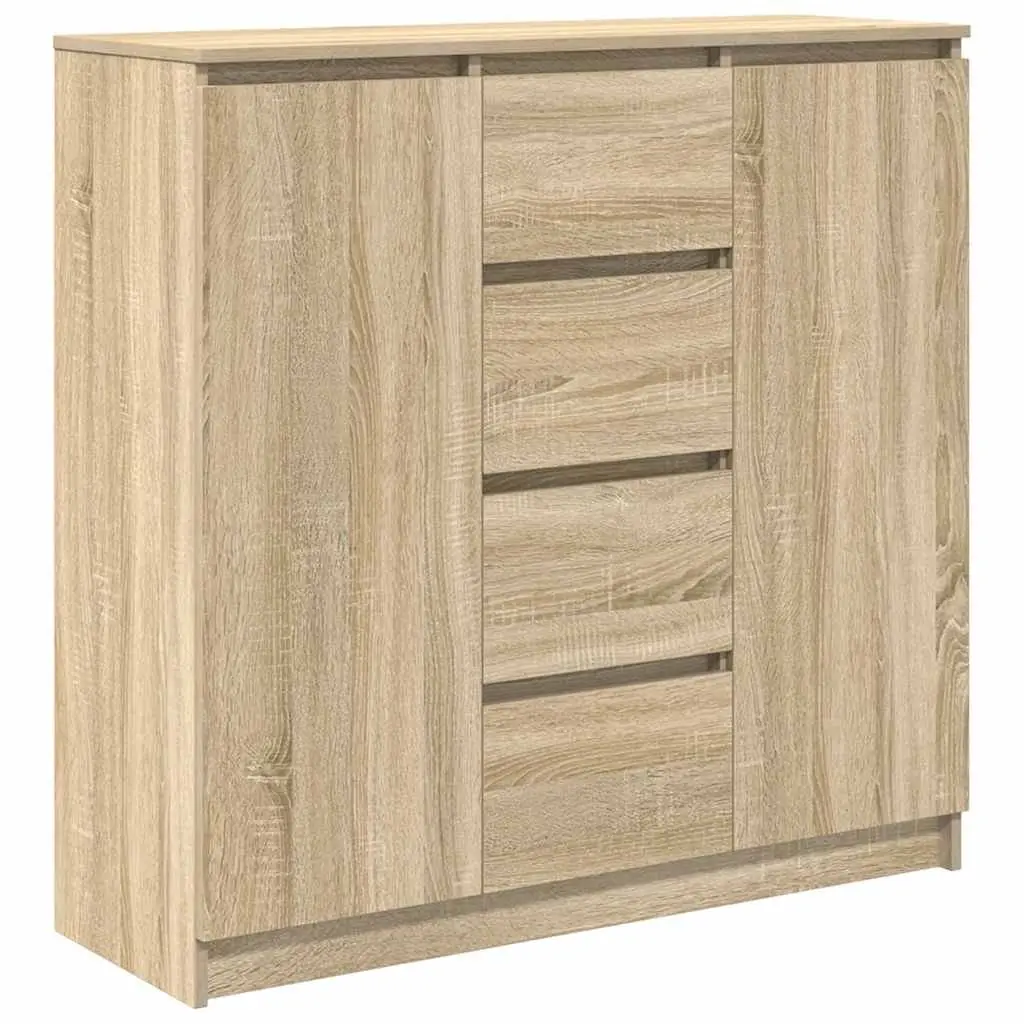 Brown Storage Sideboard with Drawers and Doors