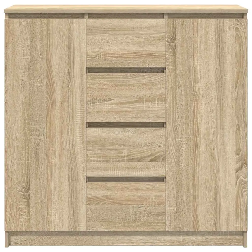 Brown Storage Sideboard with Drawers and Doors