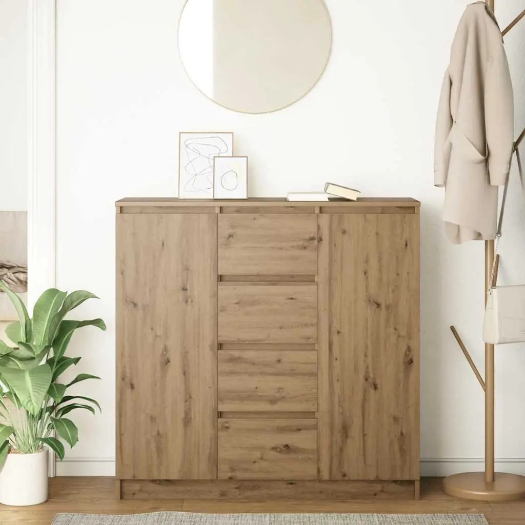 Brown Sideboard with Drawers for Storage