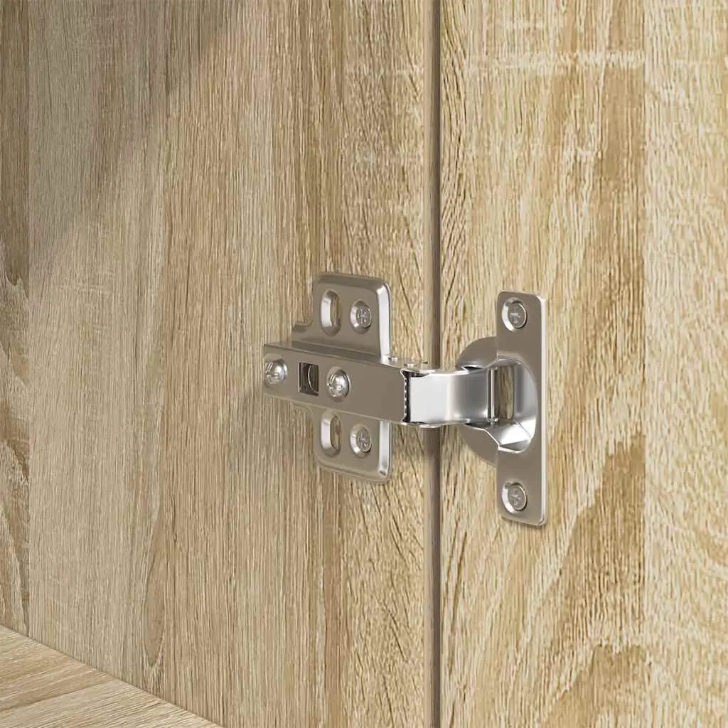Highboard Storage Cabinet in Brown Engineered Wood