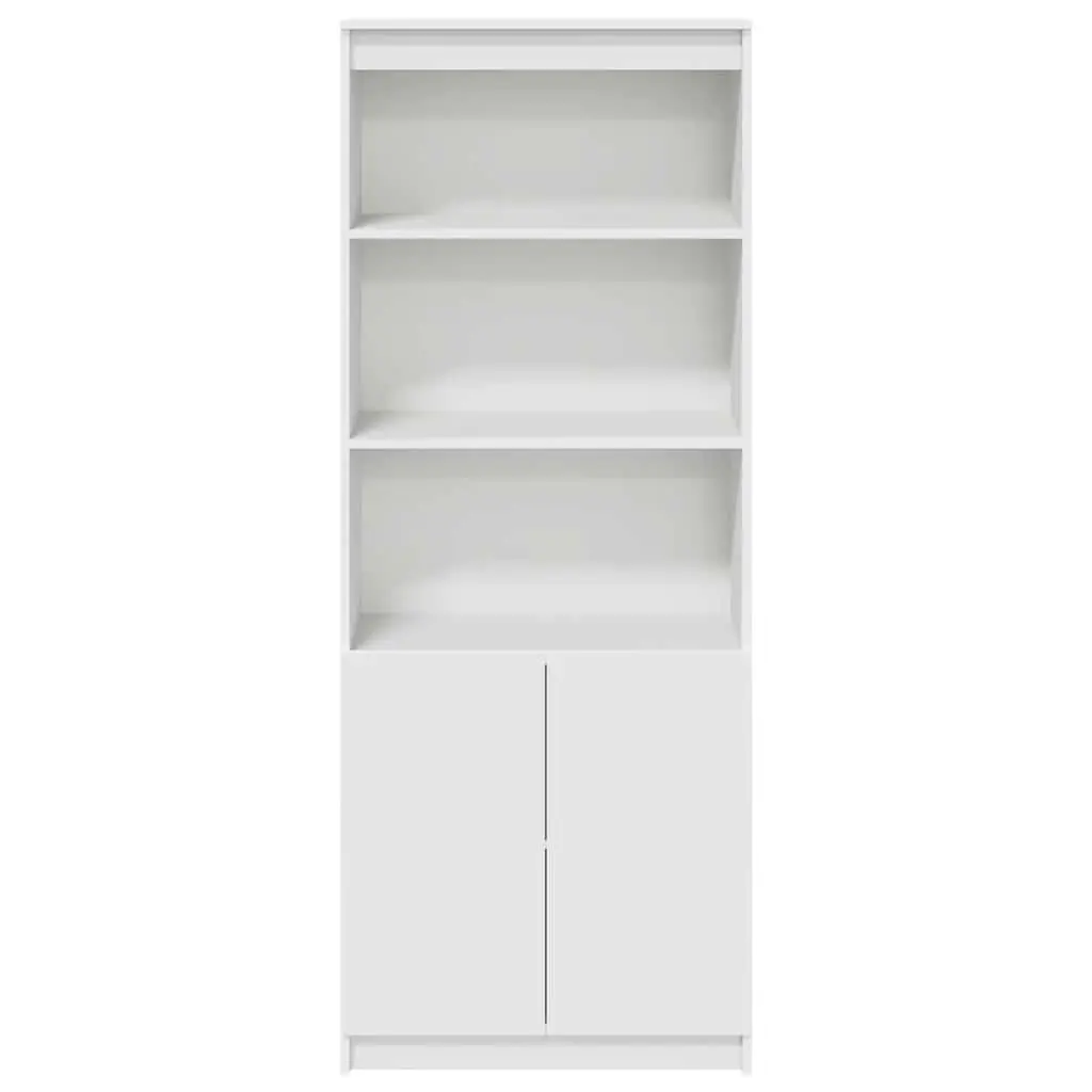 Highboard White Storage Cabinet 70x35x180 cm