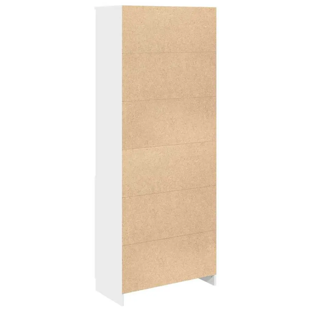 Highboard White Storage Cabinet 70x35x180 cm