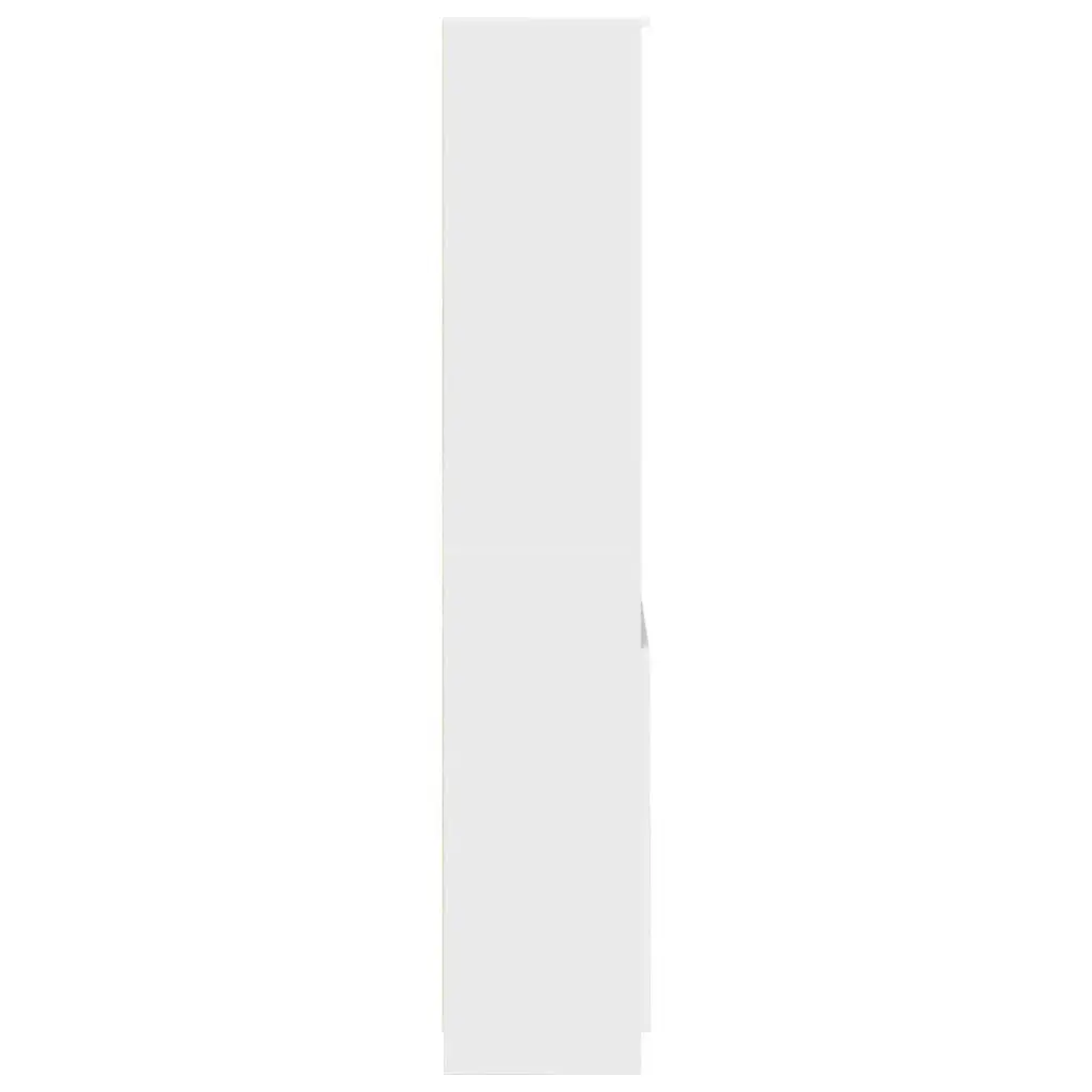 Highboard White Storage Cabinet 70x35x180 cm