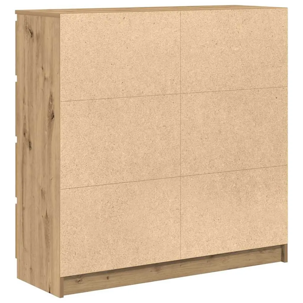 Brown Engineered Wood Sideboard Buffet 100x35x99cm