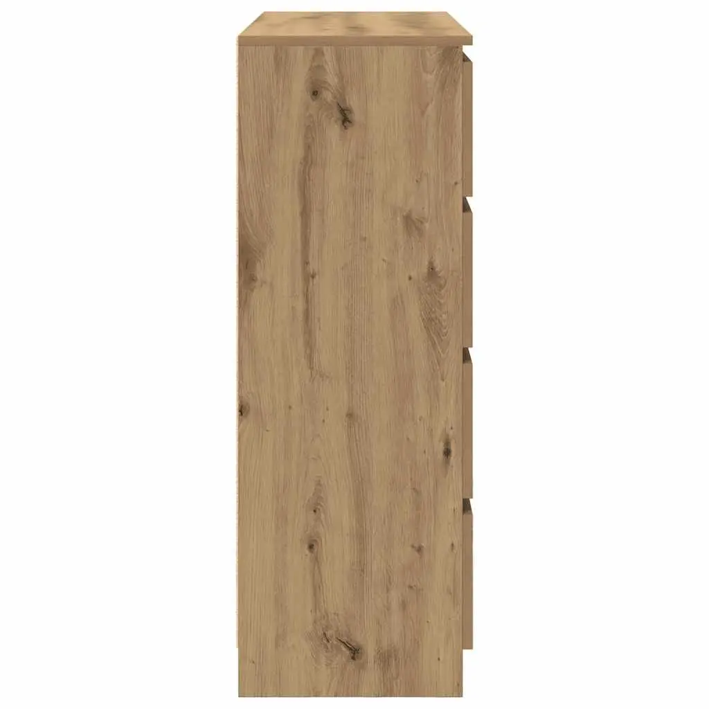 Brown Engineered Wood Sideboard Buffet 100x35x99cm