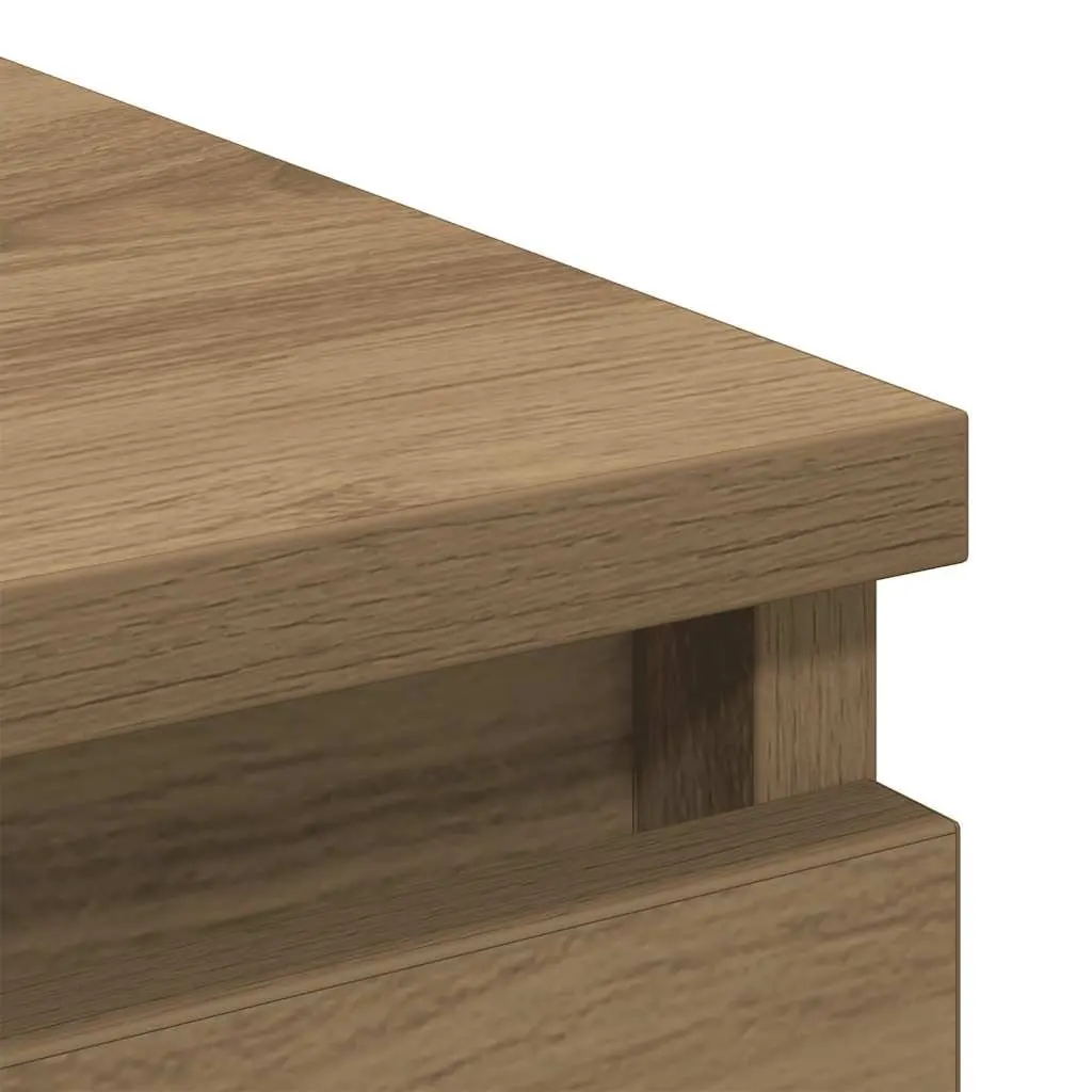 Brown Engineered Wood Sideboard Buffet 100x35x99cm