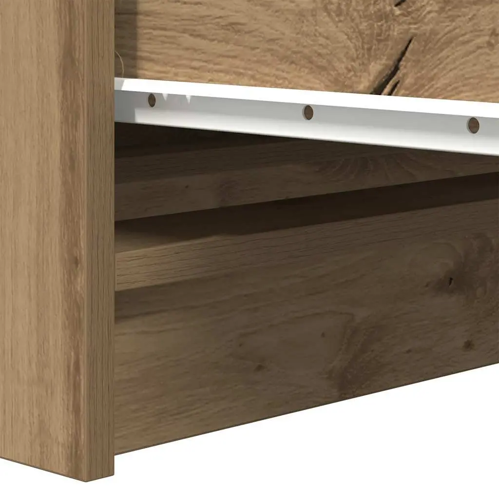 Brown Engineered Wood Sideboard Buffet 100x35x99cm