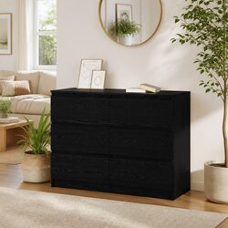 Black Sideboard Buffet Cabinet 100x35x76cm