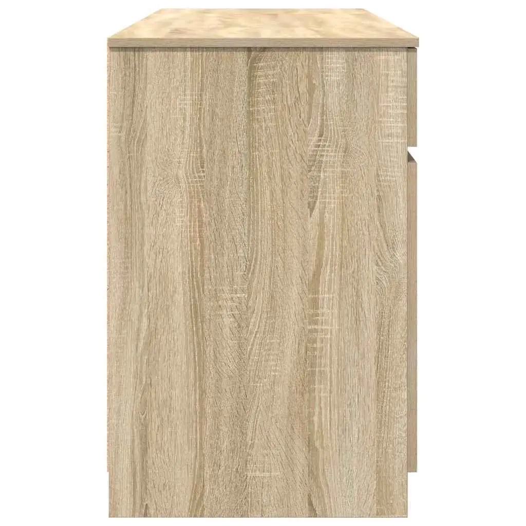 Desk Engineered Wood 140 x 49 x 76 cm Sonoma Oak
