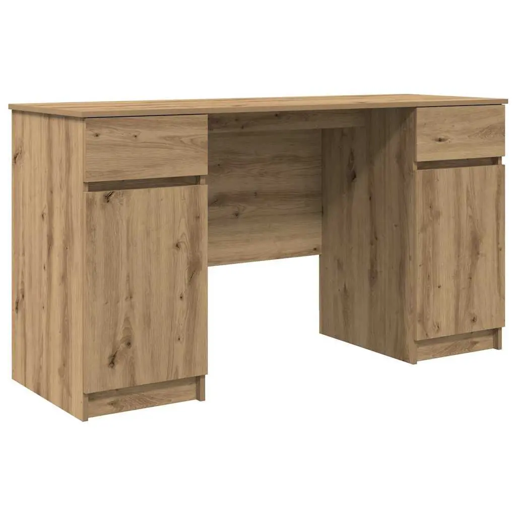 Writing Desk Engineered Wood 140 x 49 x 76 cm Brown