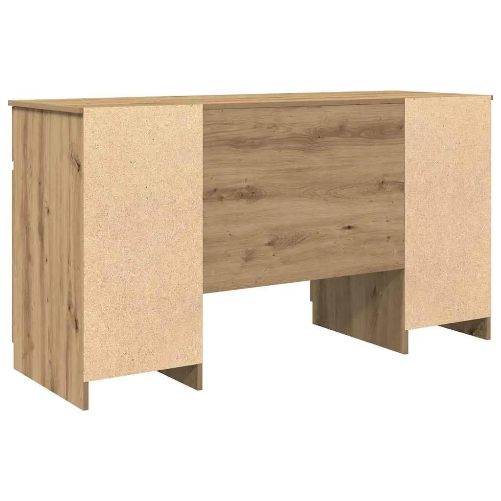 Writing Desk Engineered Wood 140 x 49 x 76 cm Brown