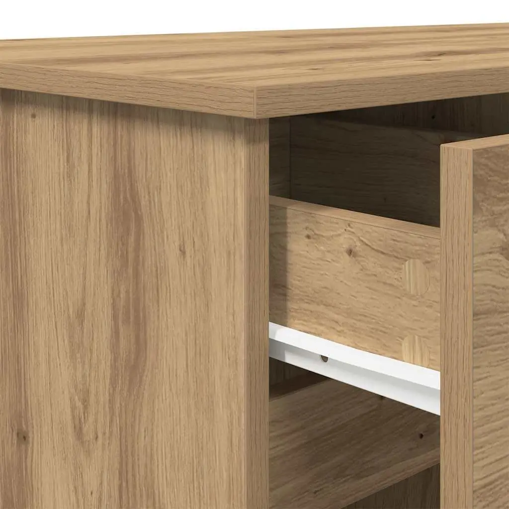 Writing Desk Engineered Wood 140 x 49 x 76 cm Brown