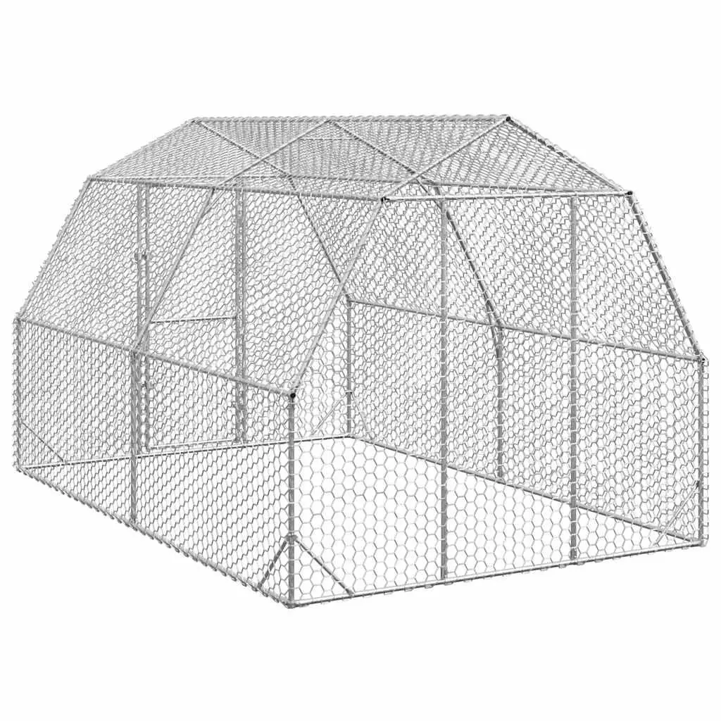 Walk-in Chicken Run with Galvanised Steel Frame