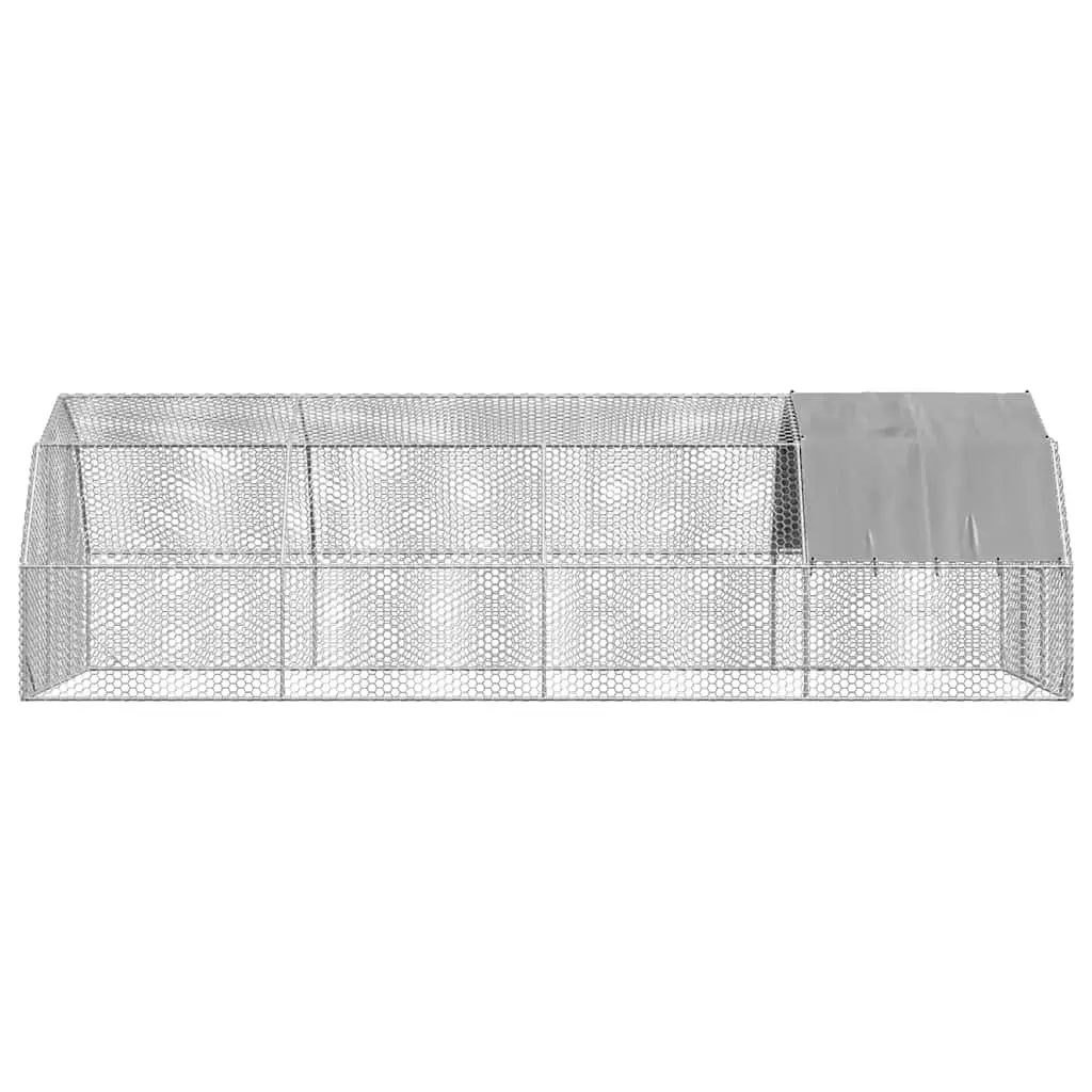 Hexagonal Mesh Chicken Run with Roof