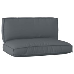 Durable Anthracite Pallet Cushion Set for Outdoor Lounging